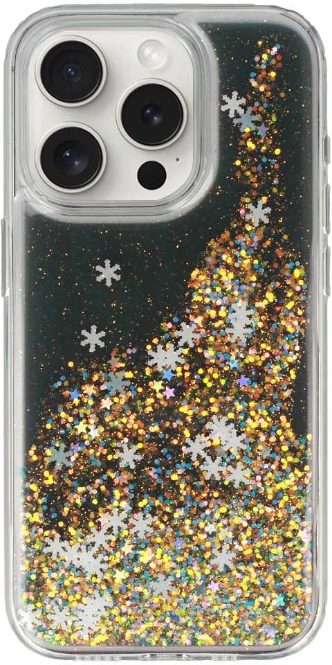 Liavec Snowflake Series dėklas skirtas Apple iPhone 15 Plus juodos spalvos