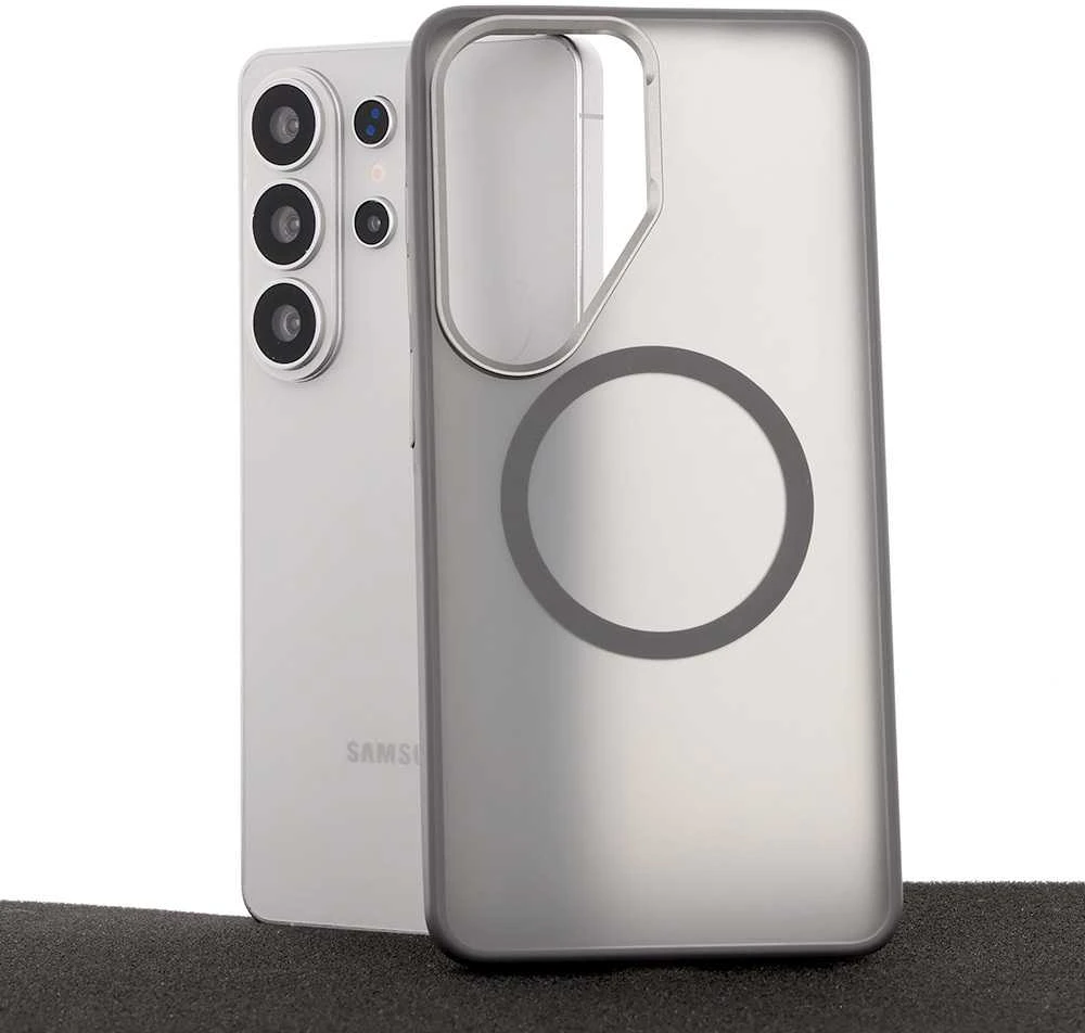 Liavec Soft dėklas Metal Frame skirtas Samsung Galaxy S26 Ultra pilkas