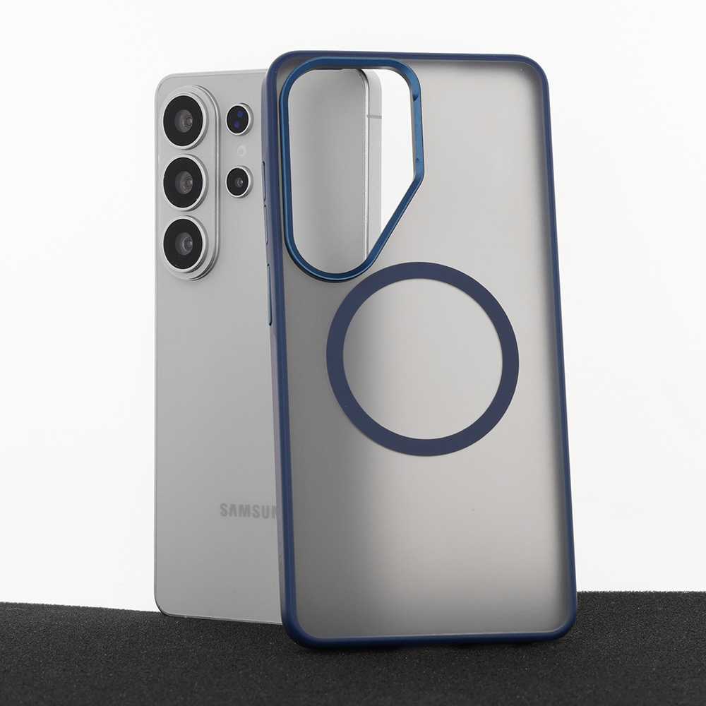 Liavec Soft dėklas Metal Frame skirtas Samsung Galaxy S26 Ultra mėlynas