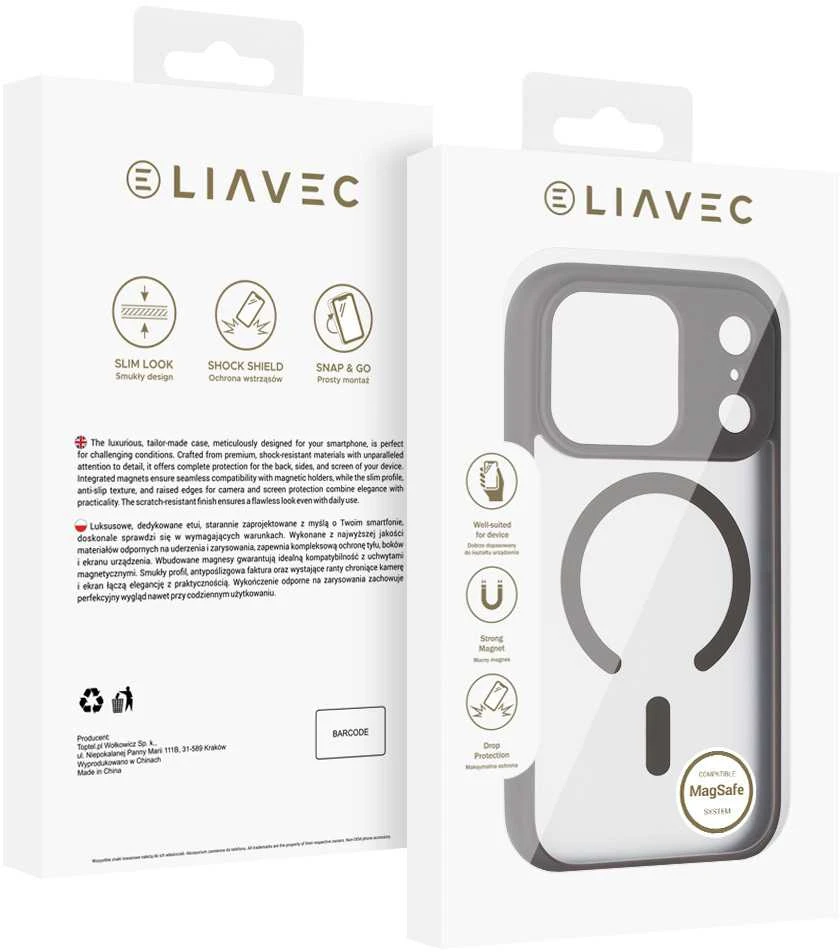 Liavec Soft dėklas skirtas iPhone 17 Pro titanium