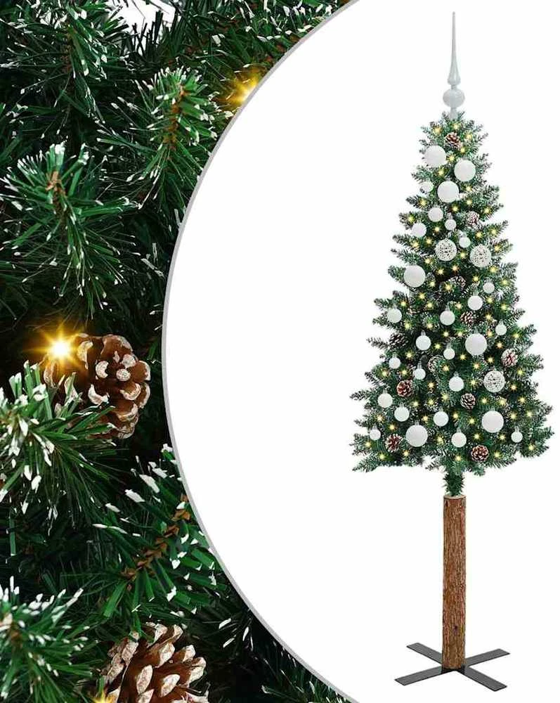 Lieknas Kalėdų eglutė Žalia 150 cm PVC ir kietasis pušų medis