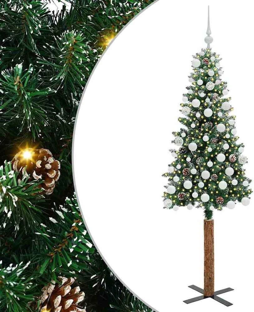 Lieknas Kalėdų eglutė Žalia 180 cm PVC ir kietasis pušų medis