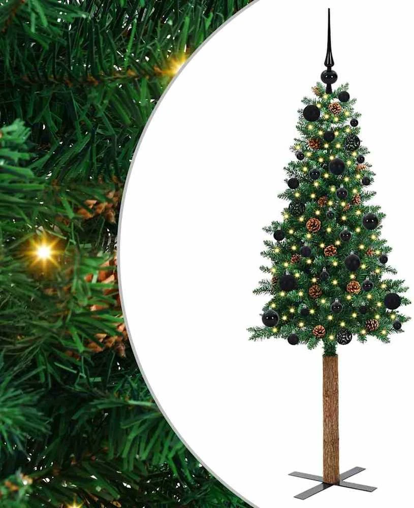 Lieknas Kalėdų eglutė Žalia 150 cm PVC ir kietasis pušų medis