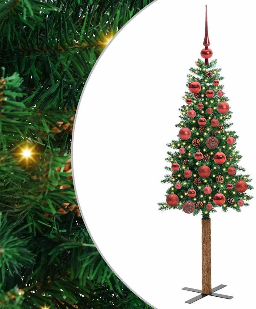Lieknas Kalėdų eglutė Žalia 150 cm PVC ir kietasis pušų medis