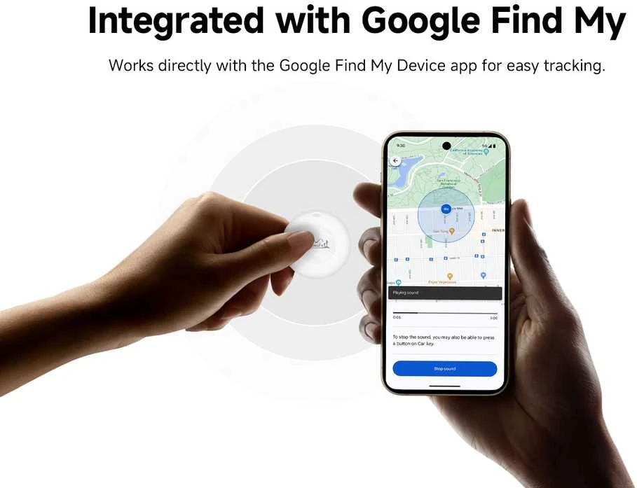 „Lifemate GPS Bluetooth LifeTag Tracker HD-P16-3 Android“ + baltas raktų pakabukas