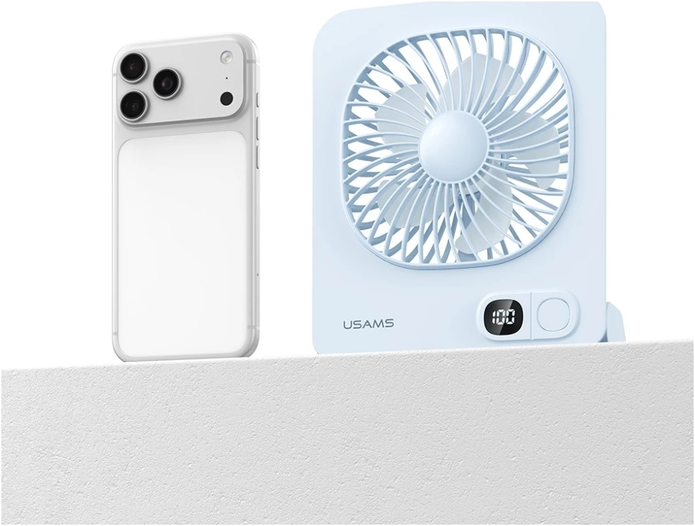 Lightweight Magnetic Desktop Ventiliatorius USAMS baltos spalvos
