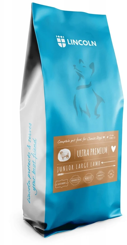 Sausas Šunų Maistas - Lincoln Ultra Premium Junior Large Avienos 12 Kg