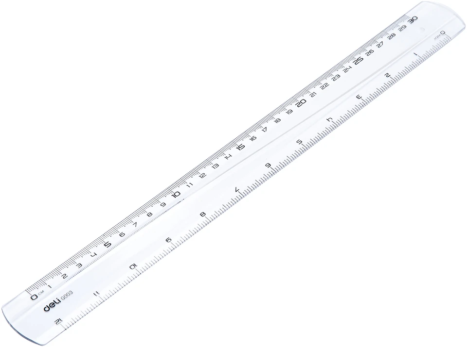 Liniuotė DELI 30cm skaidri