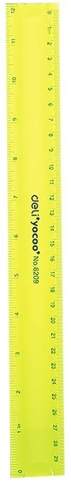 Liniuotė DELI E6209 30cm, įvairių spalvų