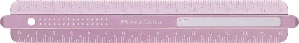 Liniuotė Faber-Castell Sparkle, 15cm rožinės spalvos