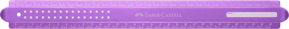Liniuotė Faber-Castell Sparkle, 30cm violetinės spalvos