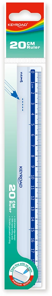 Liniuotė Keyroad, 20cm, skaidri