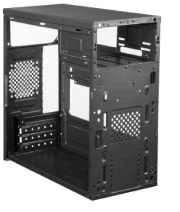 Linkworld case VC13M0-71 micro ATX, juodas, 2x USB 3.0, 2xSSD, HD audio, Without PSU