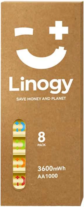 LINOGY AA ličio jonų Pro baterijų rinkinys – 8 vnt.