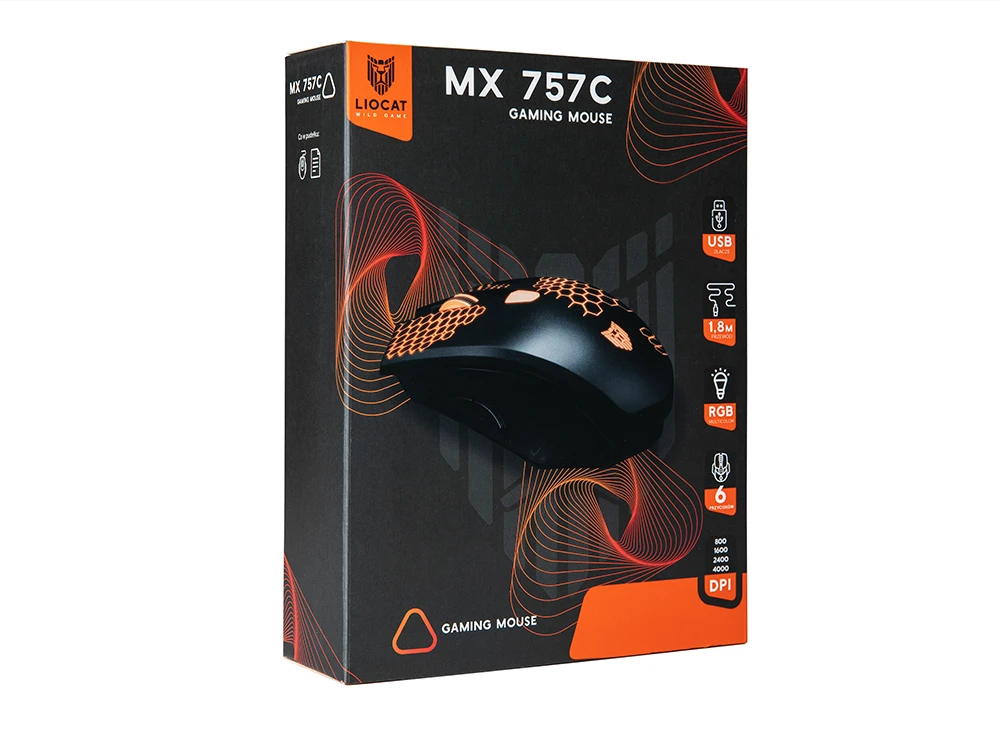 "Liocat" žaidimų pelė MX 757C juoda