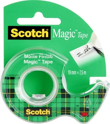 Lipni juostelė 3M Scotch Magic Invisible su laikikliu 810, 19 mm x 7, 5 m