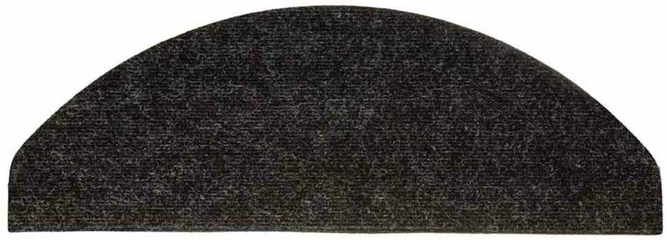Lipnūs laiptų kilimėliai, 30 vnt., juodos spalvos, 56x17x3cm