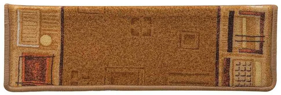Lipnūs laiptų kilimėliai, 5vnt., smėlio spalvos, 65x21x4cm