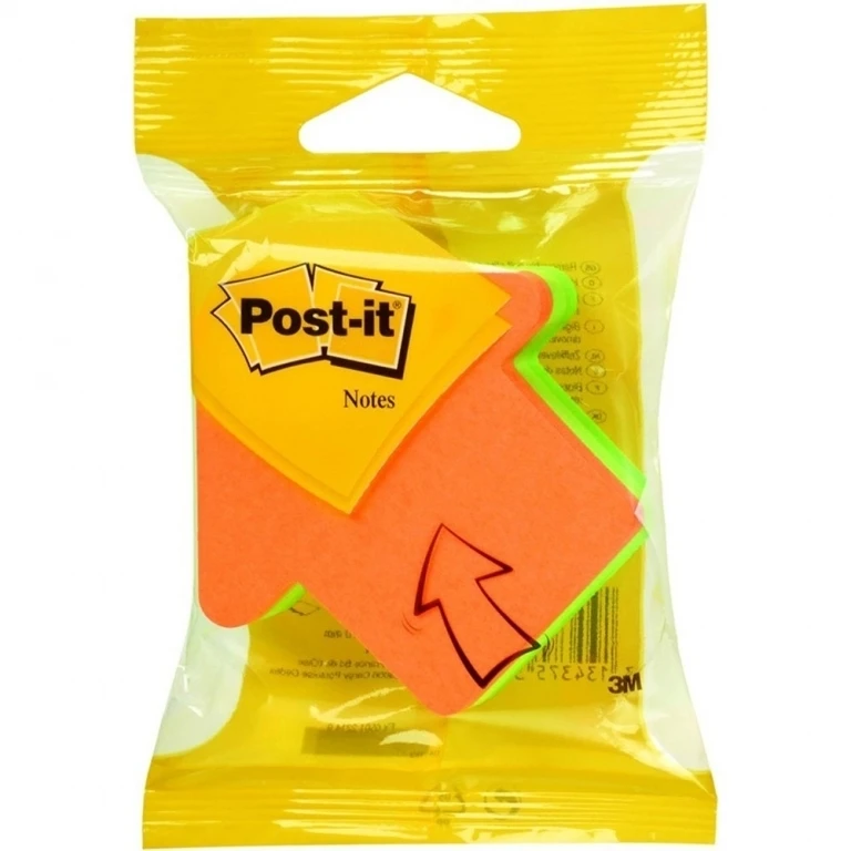 Lipnūs lapeliai Post-it® Rodyklė 70x70mm, 225 lapeliai