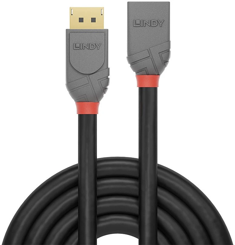 DisplayPort Kabelis - LINDY DisplayPort 1.4 Prailginimo Kabelis, M/M, 3 m, Juodas