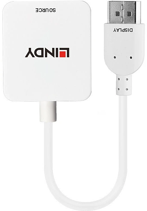 „Lindy“ HDMI į „DisplayPort 4K“ baltą