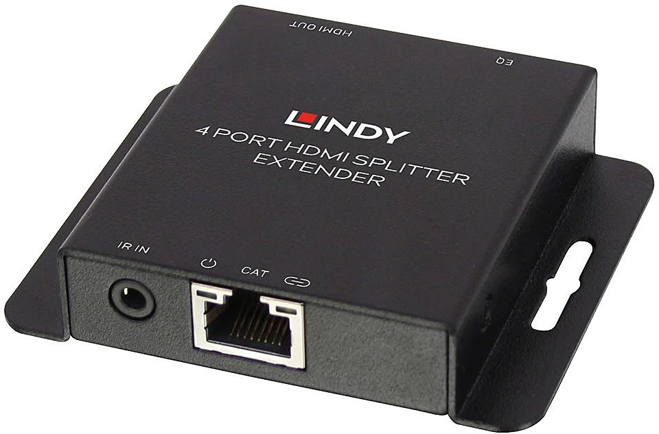 HDMI Skirstytuvas Ilgintuvas - LINDY Cat.6 4 Prievadų HDMI 4K30 ir IR Ilgintuvas 3840x2160@30Hz 70 m