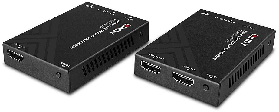 HDMI Ilgintuvas - LINDY HDMI IR per IP Ilgintuvas 150 m 1920x1080 60Hz, Juodas