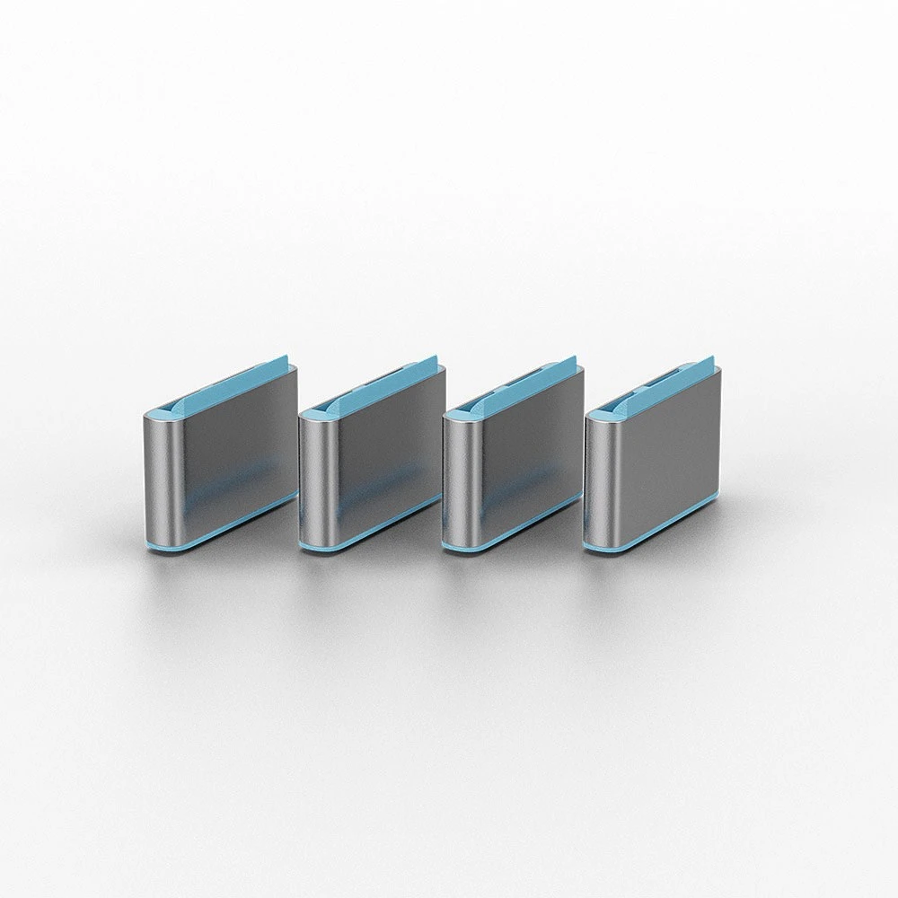 USB Priedas - LINDY USB C Prievado Blokatoriai, Mėlyni, 10 vnt.