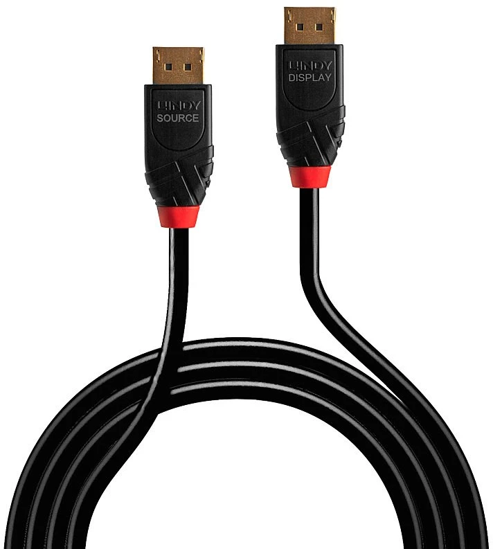 DisplayPort Kabelis - LINDY Aktyvus DisplayPort 1.4 Kabelis, 7680x4320@60Hz, 7.5 m, Juodas