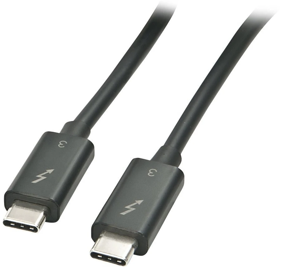 Thunderbolt Laidas - LINDY Thunderbolt 3 Laidas, 40Gbps, 100W PD, 0.5 m, Juodas