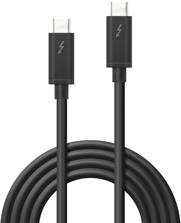 Thunderbolt Laidas - LINDY Thunderbolt 3 Laidas, 20Gbps, 100W PD, 1 m, Juodas