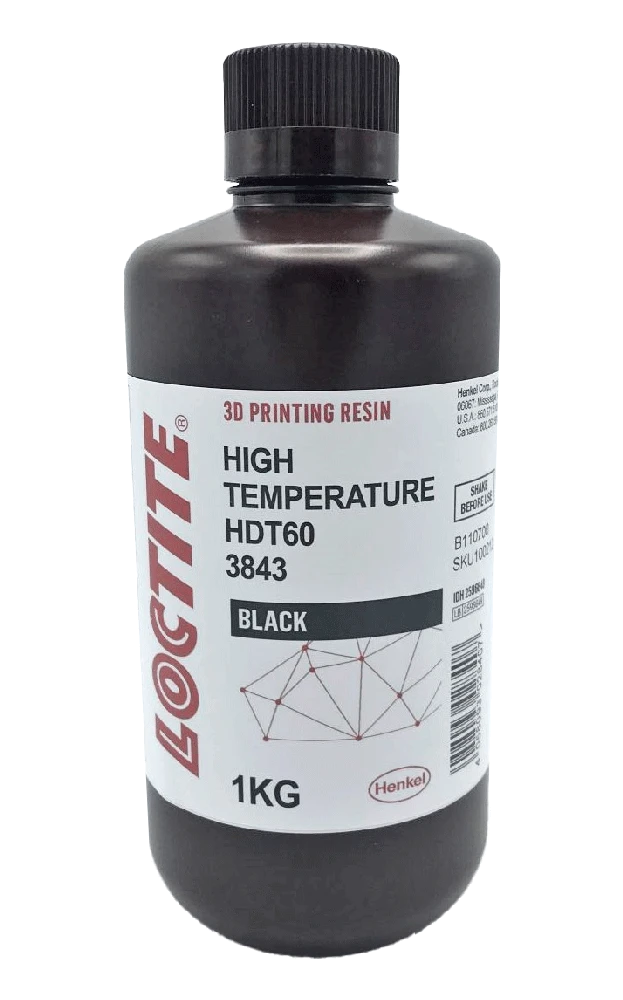 Henkel Loctite 3D 3843 HDT60 High Toughness derva - matinė juoda - 1kg