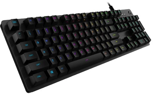Mechaninė Žaidimų Klaviatūra Logitech G512 Carbon su RGB Apšvietimu, US Tarptautinis Išdėstymas, GX Brown Tactile