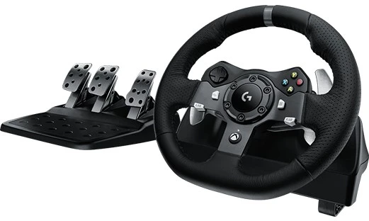 Logitech G920 Driving Force žaidimų vairas skirtas Xbox One ir PC su pedalais