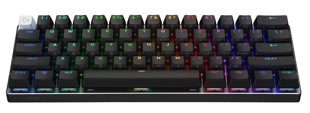 Logitech G PRO X 60 Wireless - US INT'L išdėstymas - GX Optical Tactile Switches - Juodas (Juoda) Optinė Belaidė Žaidimų Klaviatūra
