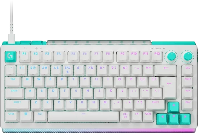 Klaviatūra žaidimai Logitech G512 X 75 laidinis magnetinis-mechaninis apšvietimas balta