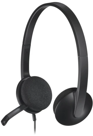Ausinės Logitech H340 USB (981-000475), juodos