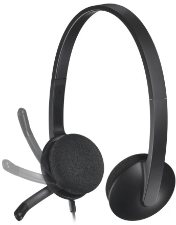 Ausinės Logitech H340 USB (981-000475), juodos