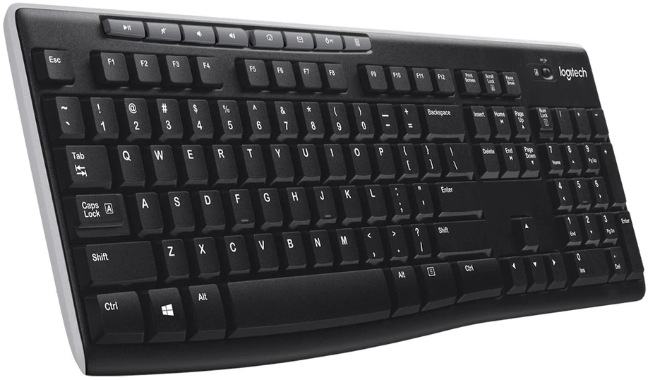 Logitech K270 klaviatūra Namo Radijo dažnio belaidė QWERTY JAV tarptautinė versija Juoda