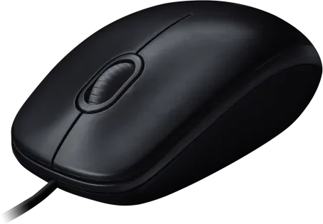 Logitech M100 Laidinė pelė USB-A 1000 DPI, Juoda