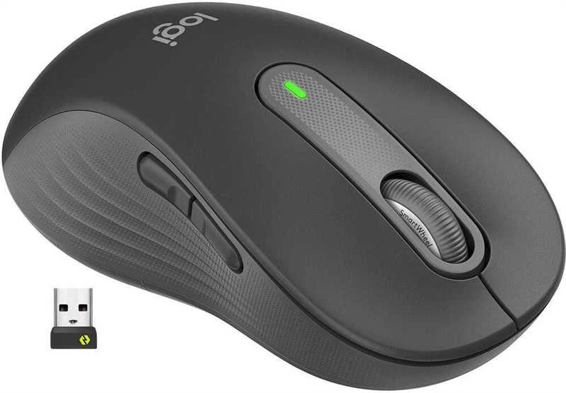 Tyli belaidė pelė Logitech M220, Juoda