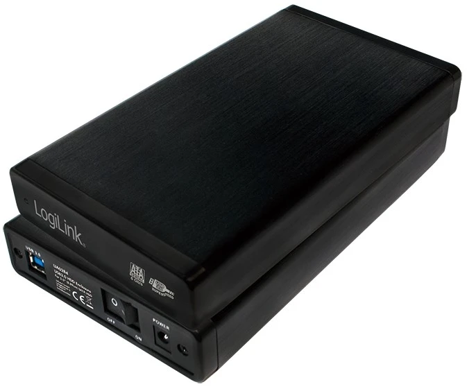 LOL LogiLink UA0284 saugojimo diskų korpusas HDD korpusas Juoda 3.5″