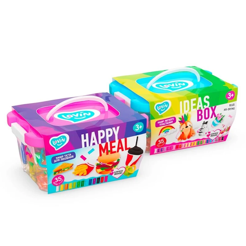 Lovin Kūrybinis rinkinys Modeliavimo dėlionė "Happy meal"