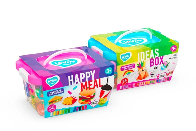 Lovin Kūrybinis rinkinys Modeliavimo dėlionė "Happy meal"