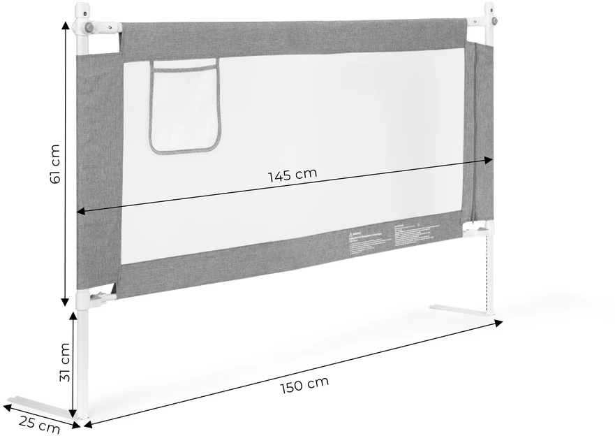 Lovos apsauginė sienelė, 150 cm, ECOTOYS