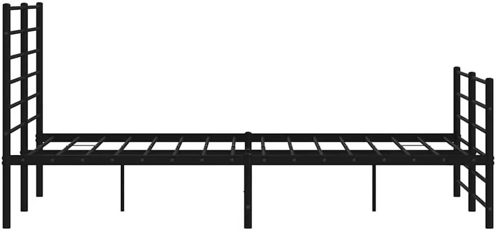 Lovos rėmas be čiužinio, juodas, 160x200cm, metalas