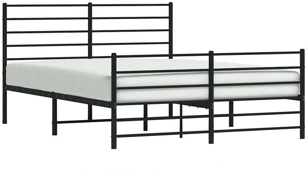 Lovos rėmas be čiužinio, juodas, 160x200cm, metalas