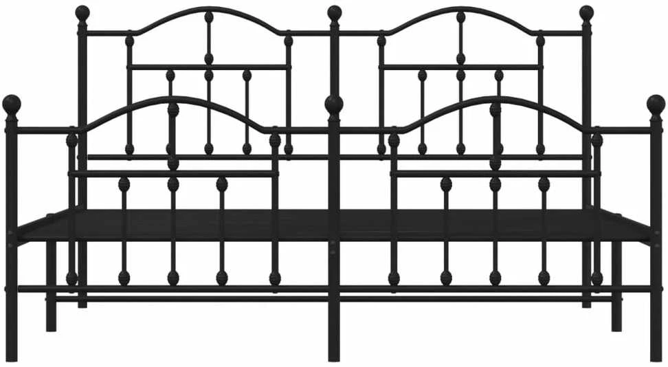 Lovos rėmas be čiužinio, juodas, 180x200cm, metalas