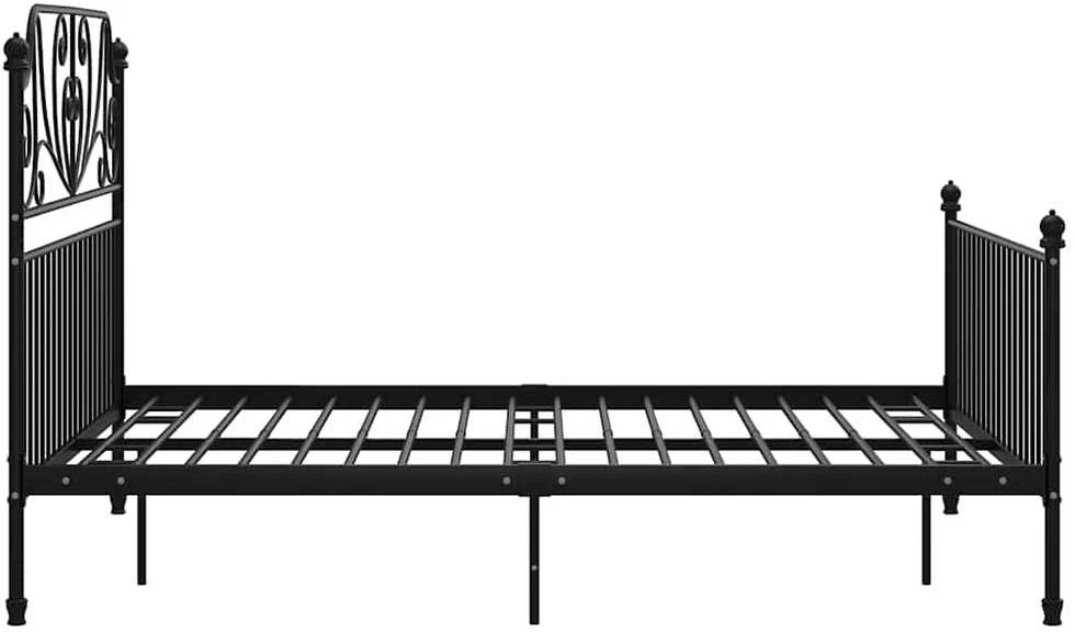 Lovos rėmas, juodos spalvos, 140x200cm, metalas