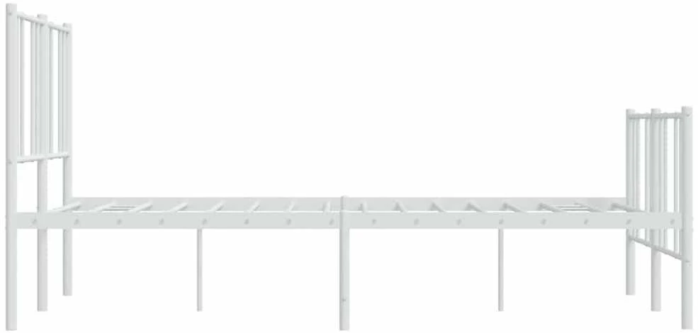 Lova Lovos rėmas su galvūgaliu/kojūgaliu, baltas, 135x190cm, metalas